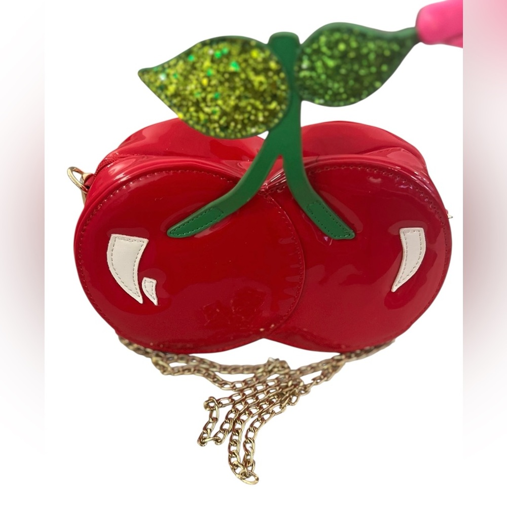 🤩 NEW LISTING! CHERRY BOMB NOVELTY Red Green PURSE Hello 3 AM NWT